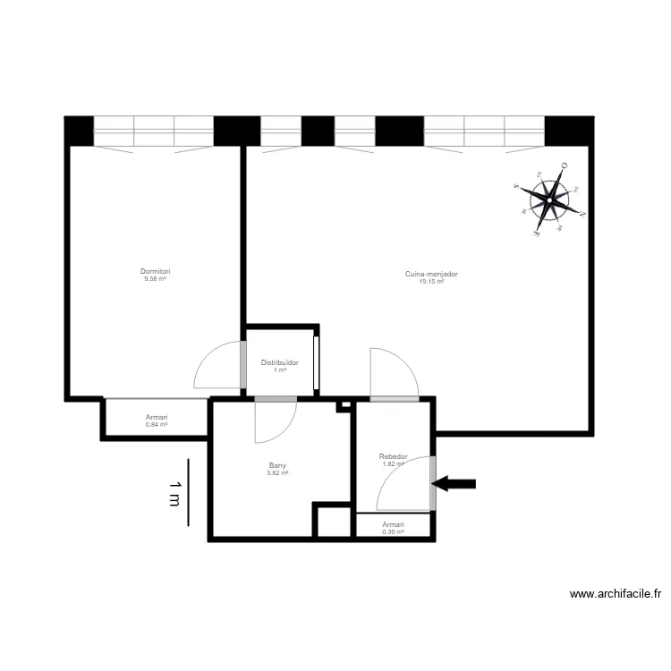ED BETANIA BLOC C MENYS 1 3 C LES ARRIBES N 7 ENCAMP. Plan de 