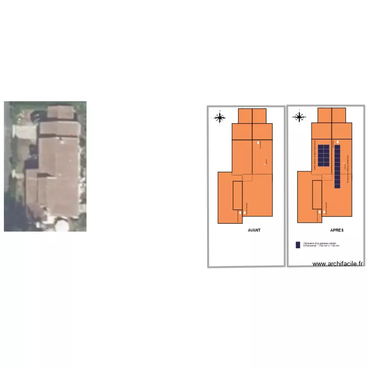 coupe piscine. Plan de 
