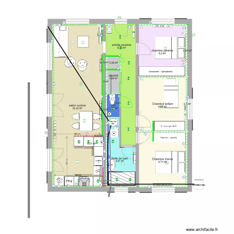 appart arlac plan 180119. Plan de 