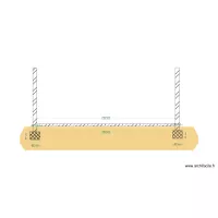 Plan coupe pavillon de chasse