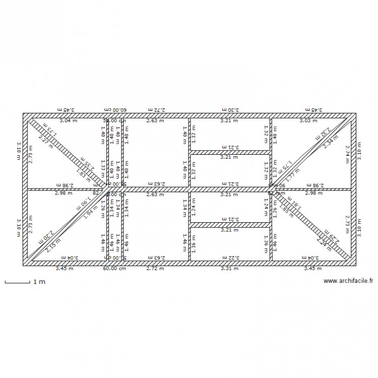 charpente. Plan de 0 pièce et 0 m2