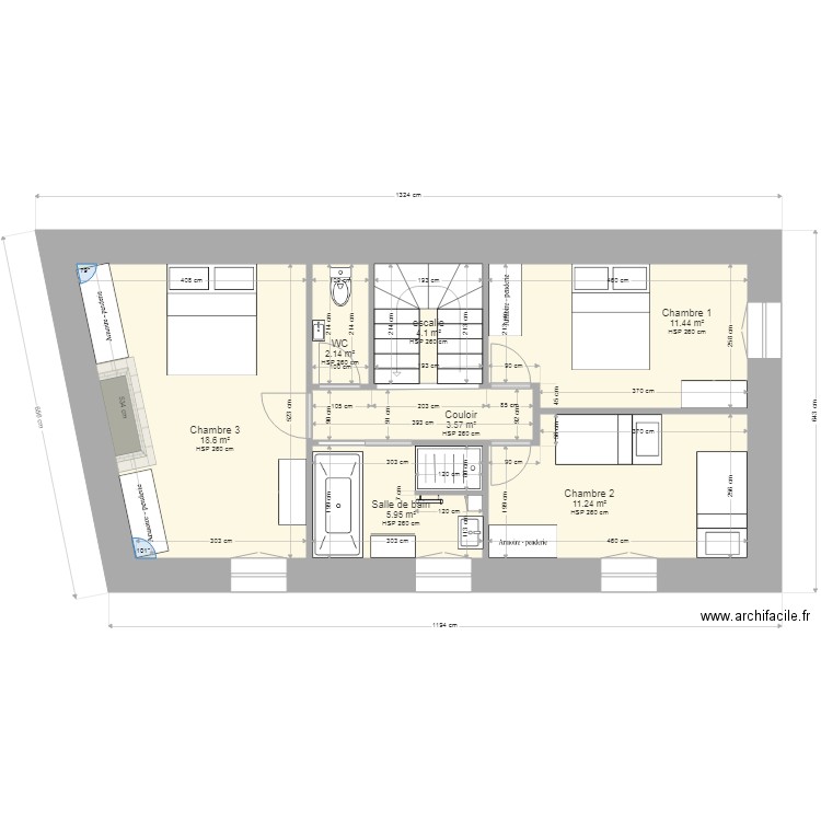 maison 1 etage. Plan de 0 pièce et 0 m2