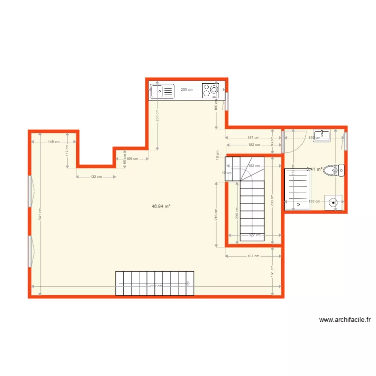 Appartement R1 Projet. Plan de Appartement R1 Projet. Plan de