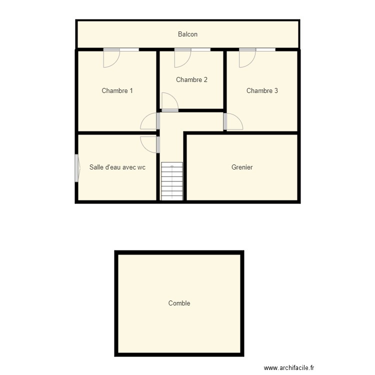 Croquis étage CHARIFI. Plan de 0 pièce et 0 m2