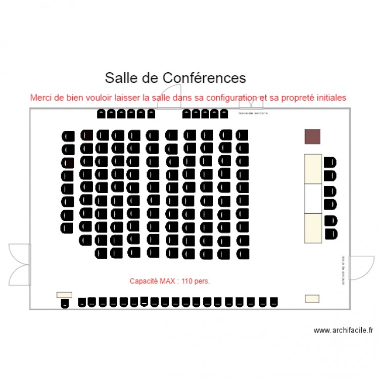 salle de Conférences 56 Jacob. Plan de 0 pièce et 0 m2