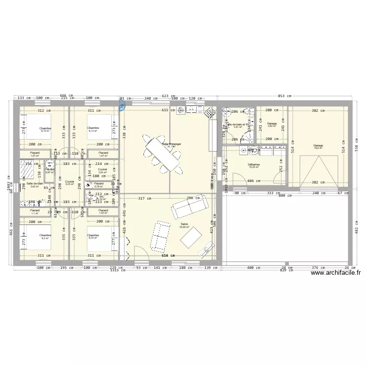 maison ideale. Plan de 