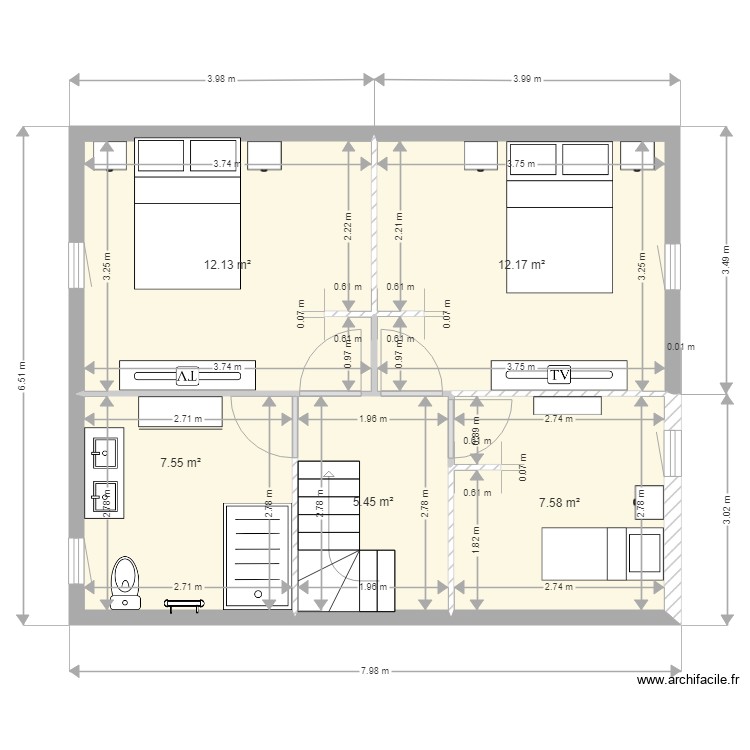 refection appartement 1. Plan de 0 pièce et 0 m2