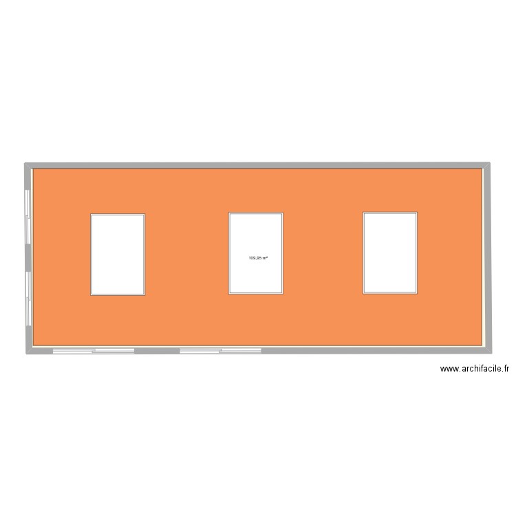 ME DIOUF. 15X7= 105 M2. Plan de 1 pièce et 110 m2