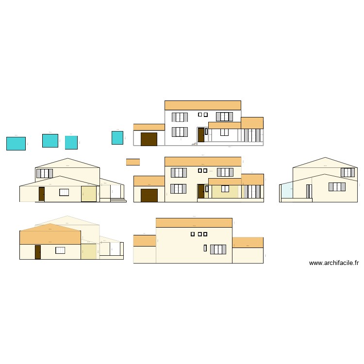 M&eacute;thamis fa&ccedil;ade sud. Plan de 0 pièce et 0 m2