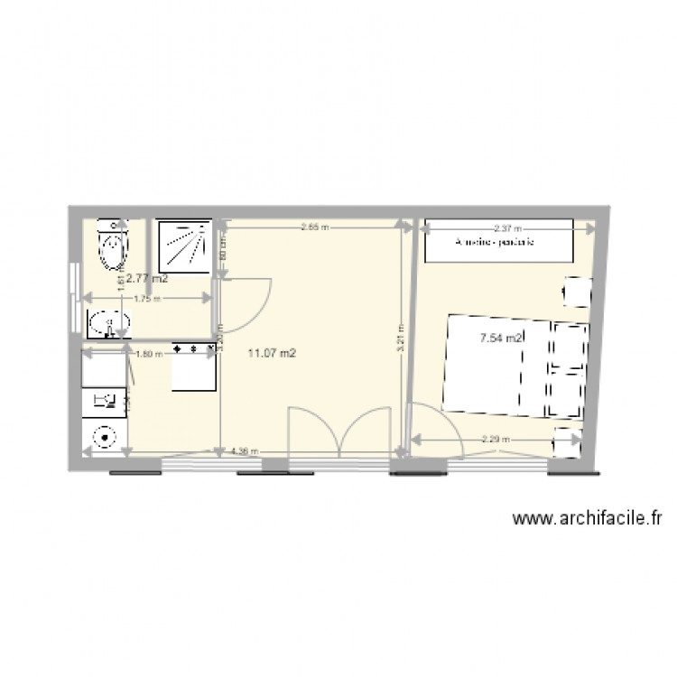 PETITE MAISON PLAN PATRICK. Plan de 0 pièce et 0 m2