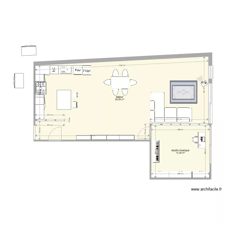 Loft 2. Plan de 