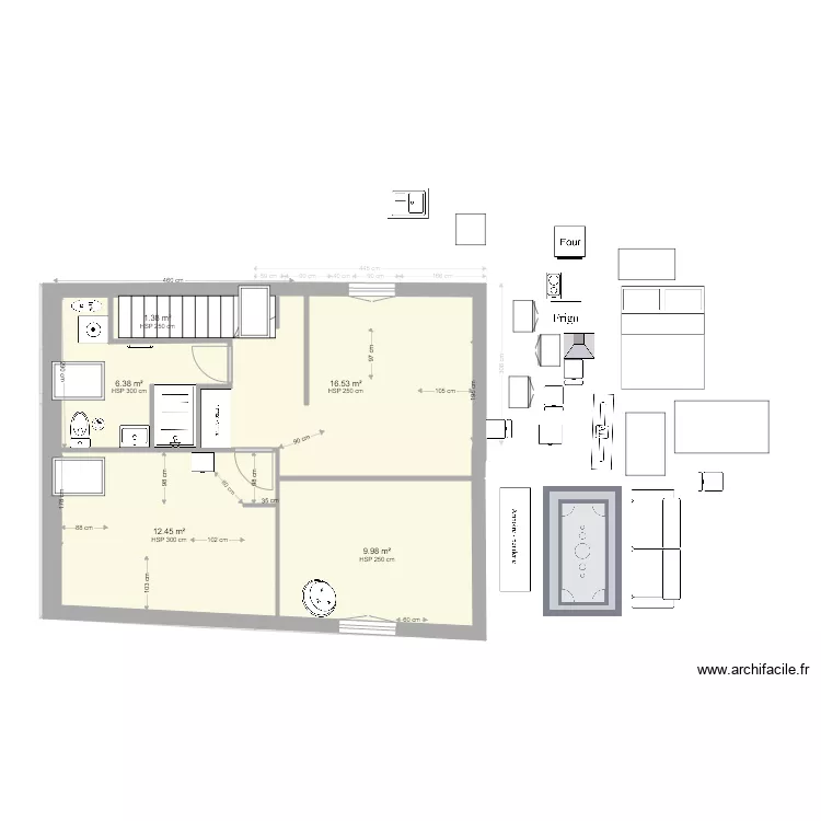 &eacute;tage 2 projet v12. Plan de 