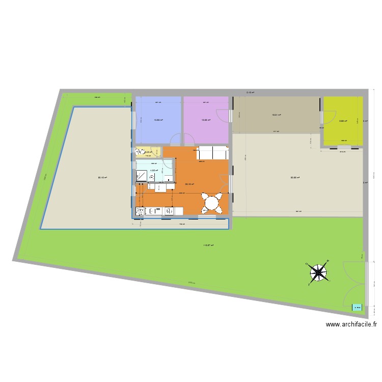 Plan Ile de Ré projet . Plan de 0 pièce et 0 m2