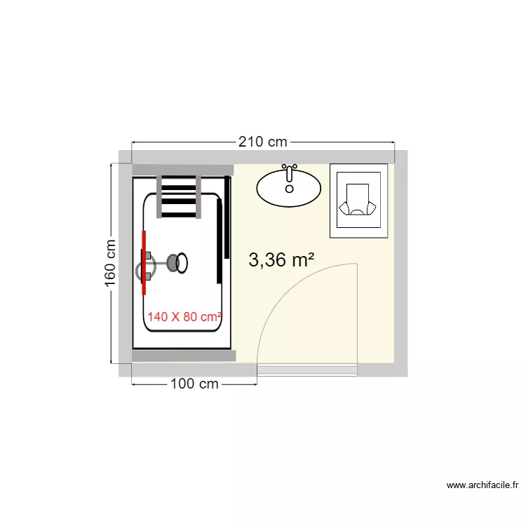 PETIT PHAR plan projet&eacute;. Plan de 
