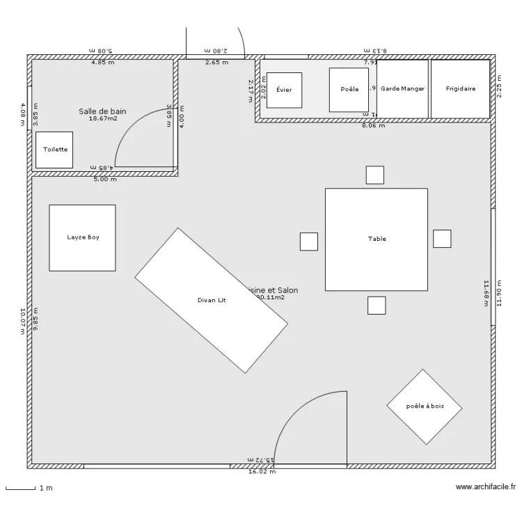 Plan de chalet 1. Plan de 