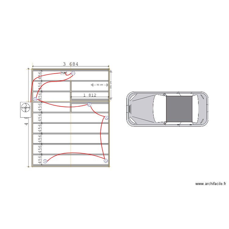 chalet 3. Plan de 0 pièce et 0 m2