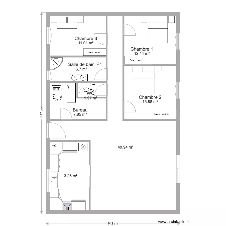 &eacute;bauche6jpf. Plan de 
