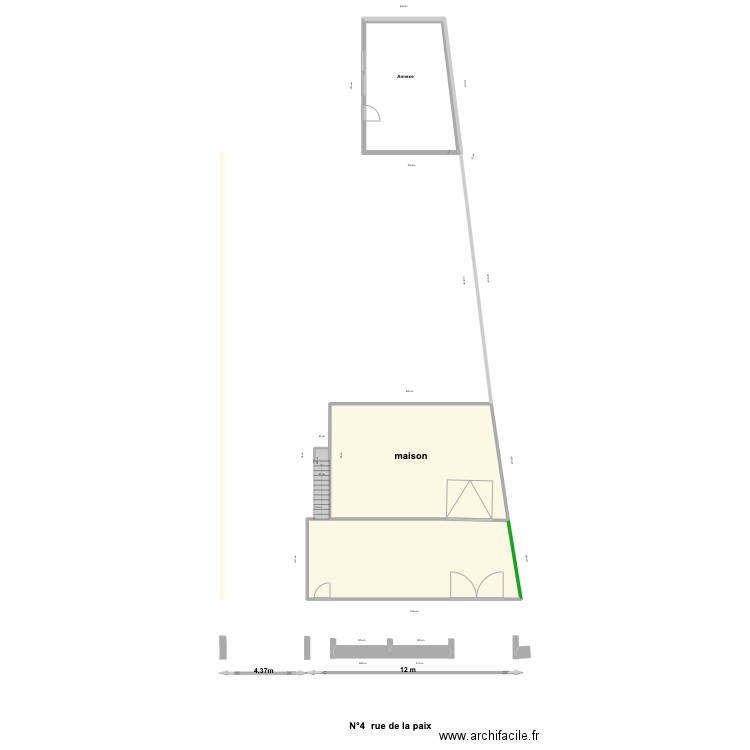 travaux aderiva. Plan de 5 pièces et 129 m2