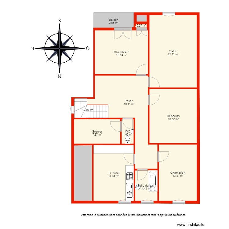 BI 4711 étage non côté. Plan de 0 pièce et 0 m2