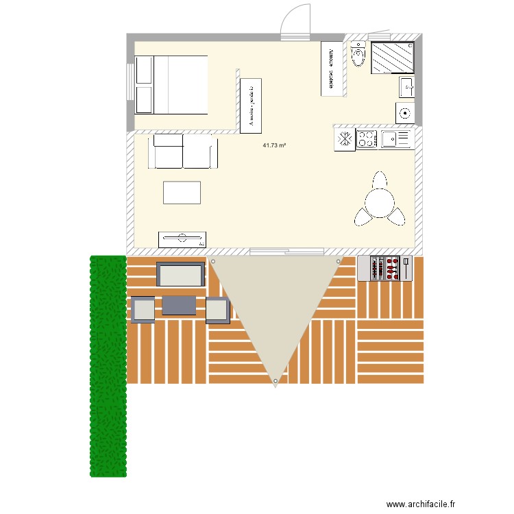 Studios 2. Plan de 0 pièce et 0 m2