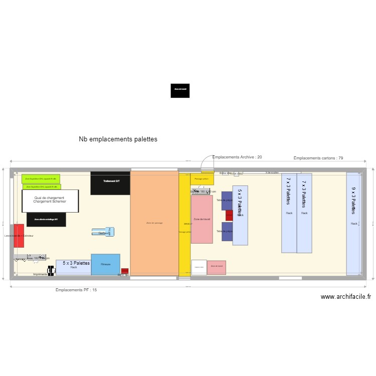 EXPE 3. Plan de 1 pièce et 270 m2