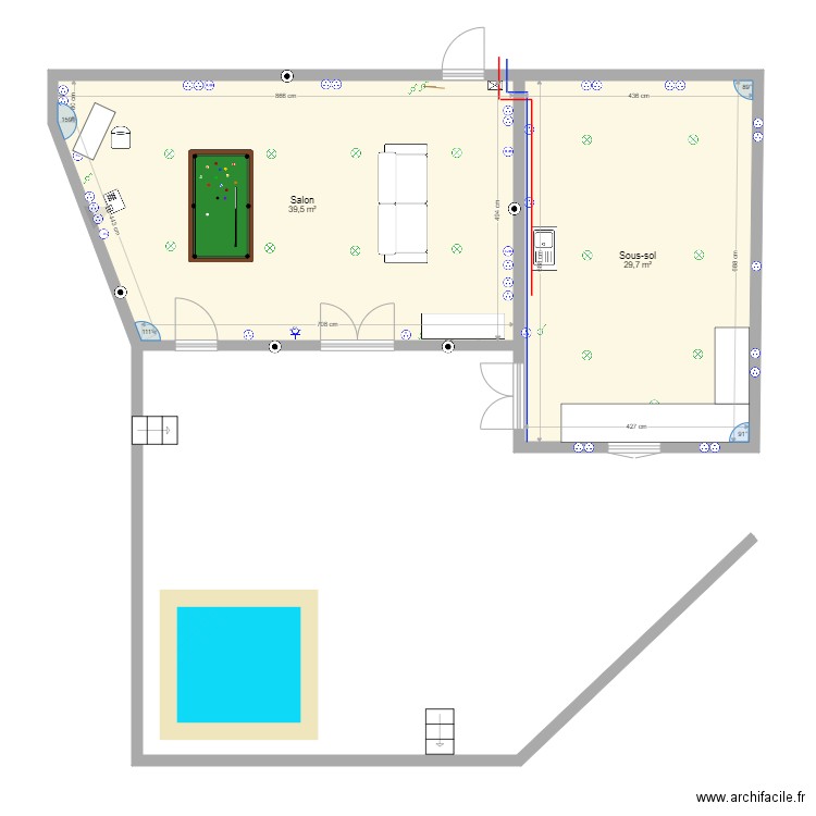 extension 6 sept 21 meubles. Plan de 0 pièce et 0 m2