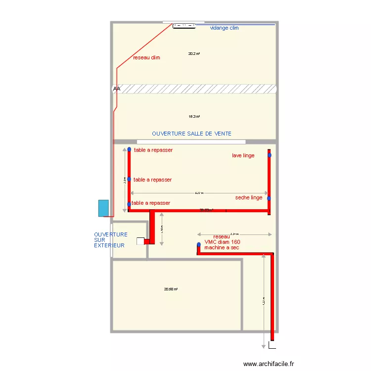 SEQUOIA ST PIERRE 2 RESEAUX VMC. Plan de SEQUOIA ST PIERRE 2 RESEAUX VMC. Plan de