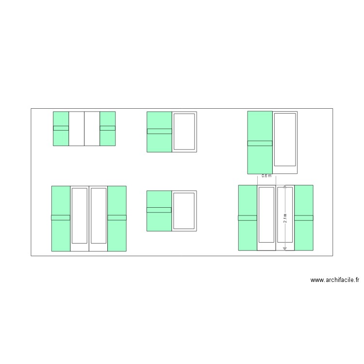 Plan Facade Maison 2. Plan de 0 pièce et 0 m2