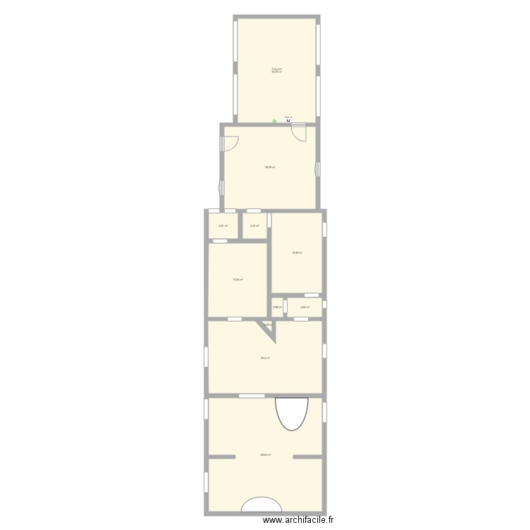 Plan Maison  RDZ V1. Plan de 0 pièce et 0 m2