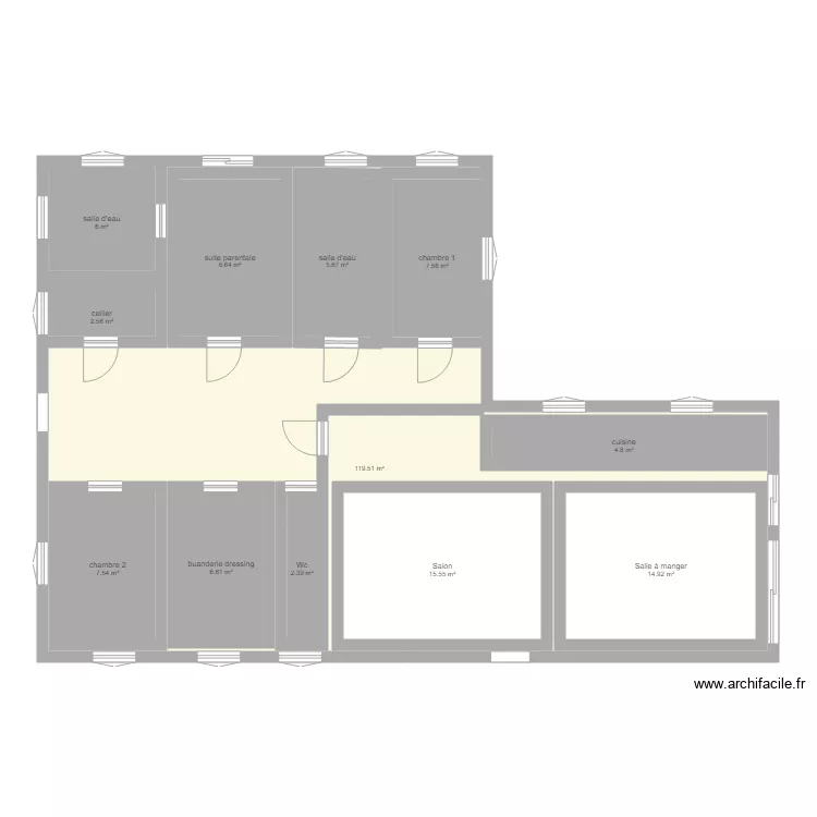 maison. Plan de maison. Plan de