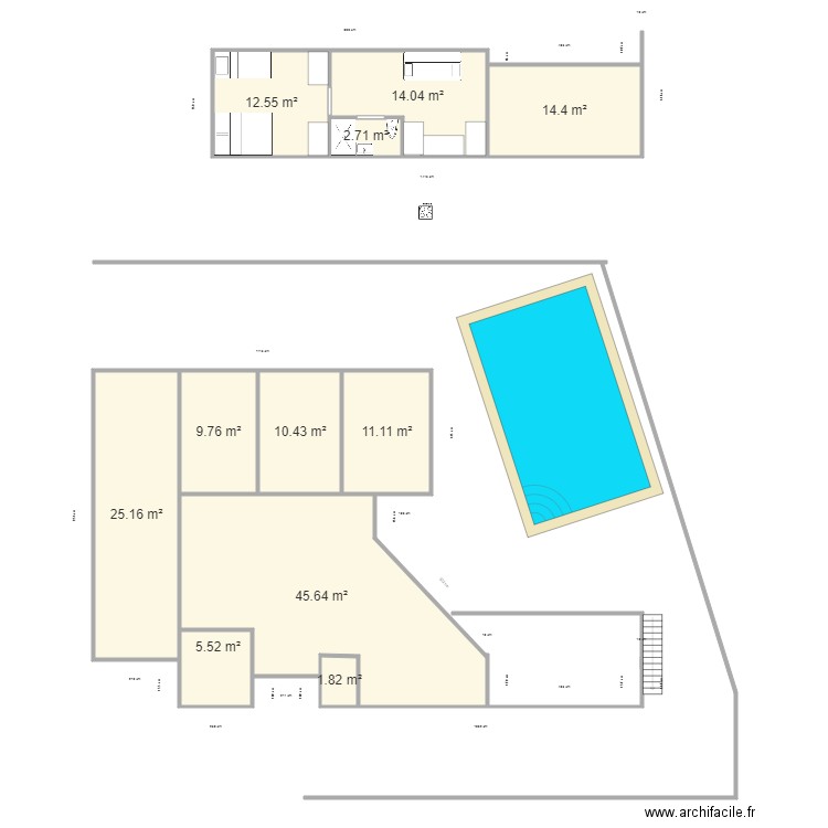 etage. Plan de 0 pièce et 0 m2