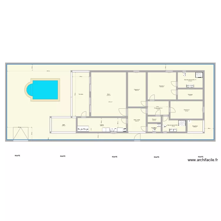 terrain grand bassam V3. Plan de 