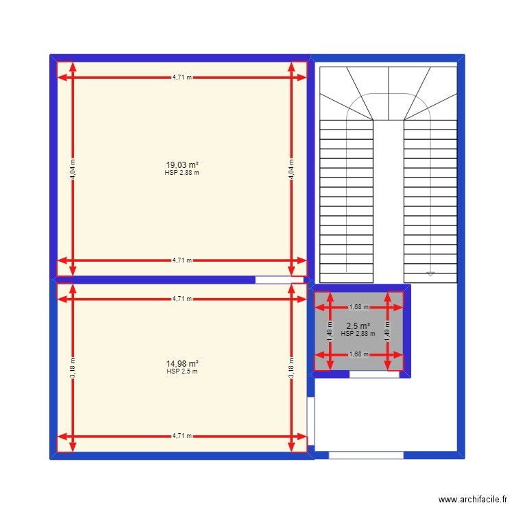 REZ DE CHAUSSÉE LES SCRIBES. Plan de 0 pièce et 0 m2