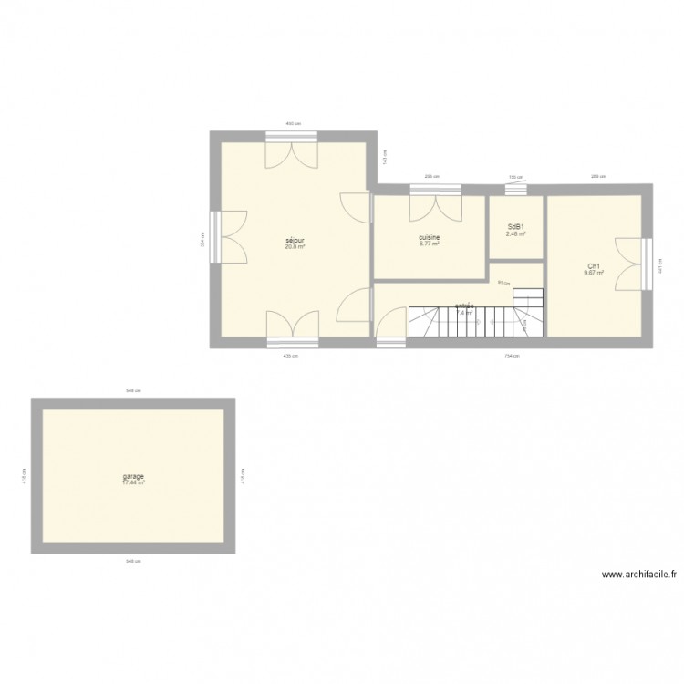 la motte. Plan de 0 pièce et 0 m2