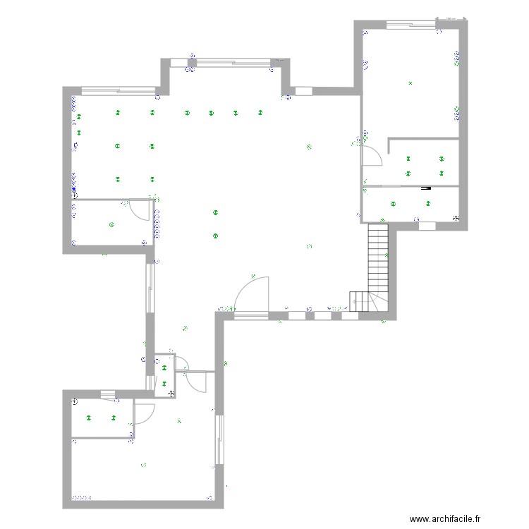 MOINE 1. Plan de 1 pièce et 165 m2