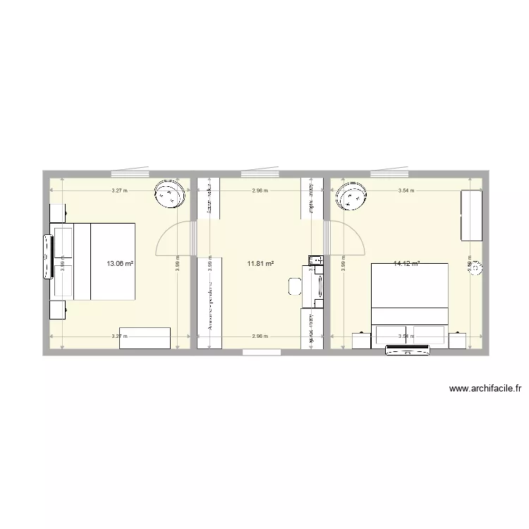 emm&eacute;nagement &eacute;tage Montastruc option4. Plan de 