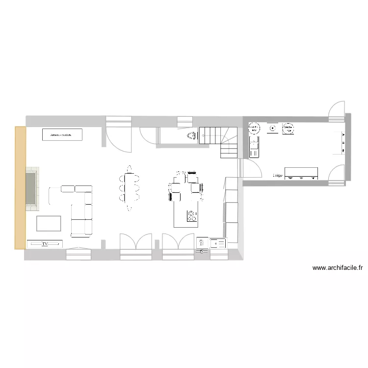 maison. Plan de 