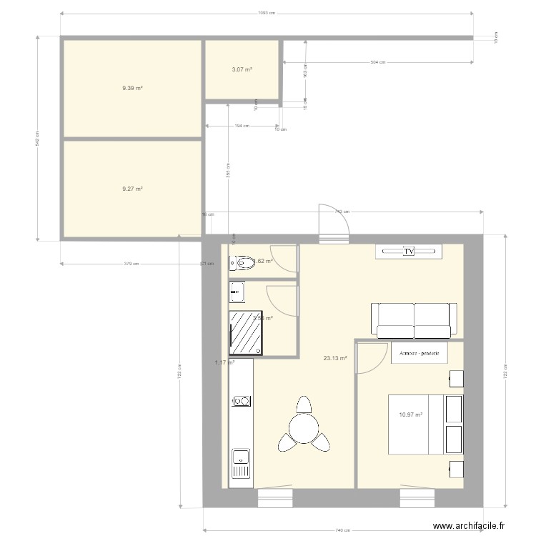 Appartement. Plan de 0 pièce et 0 m2