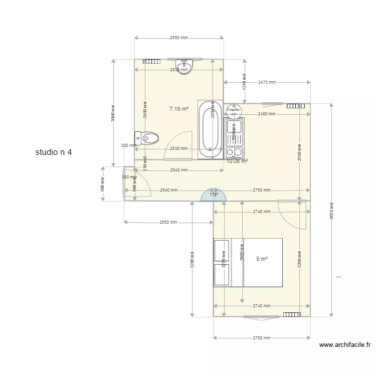 studio n4. Plan de 