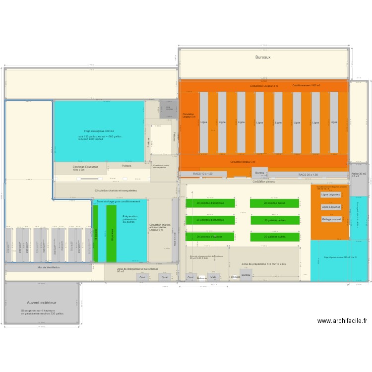 Station de conditionnement. Plan de 0 pièce et 0 m2