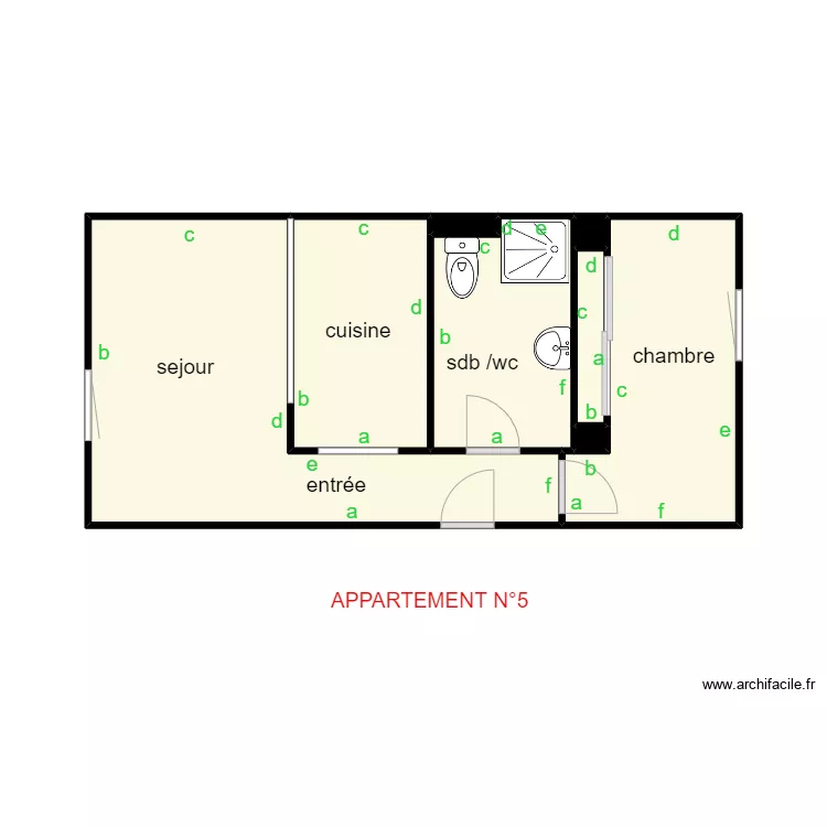 plan debart  appart 5. Plan de 