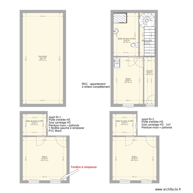 plan ESTEVES. Plan de 9 pièces et 94 m2