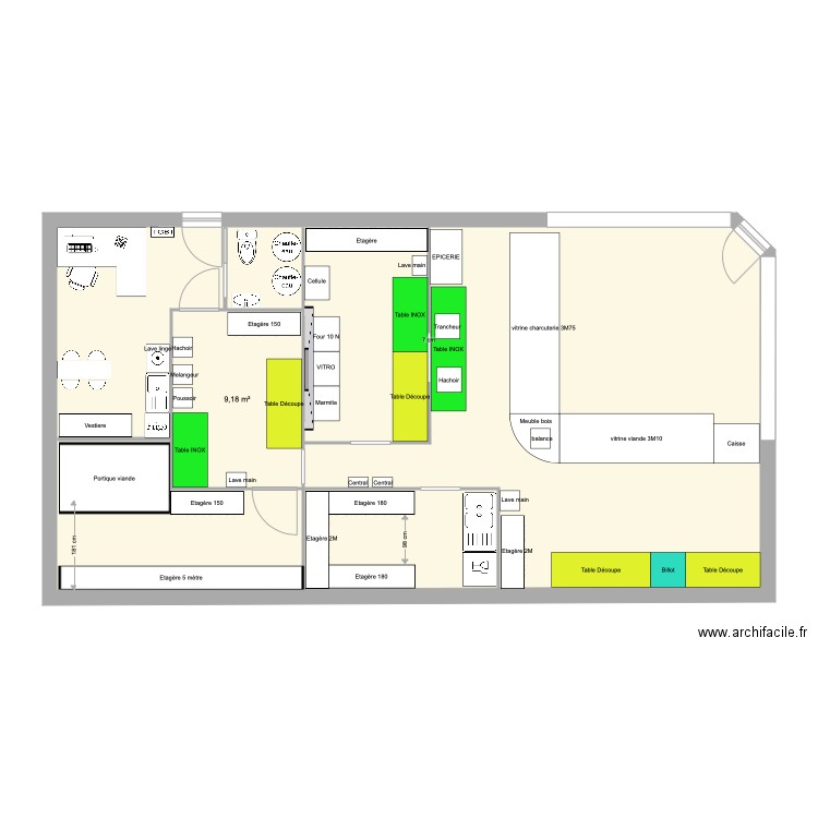 boucherie mont plan final. Plan de 0 pièce et 0 m2