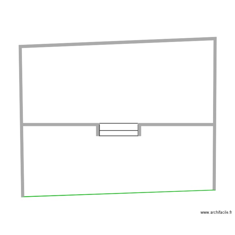 Terrasse escalier ext et mur. Plan de 0 pièce et 0 m2