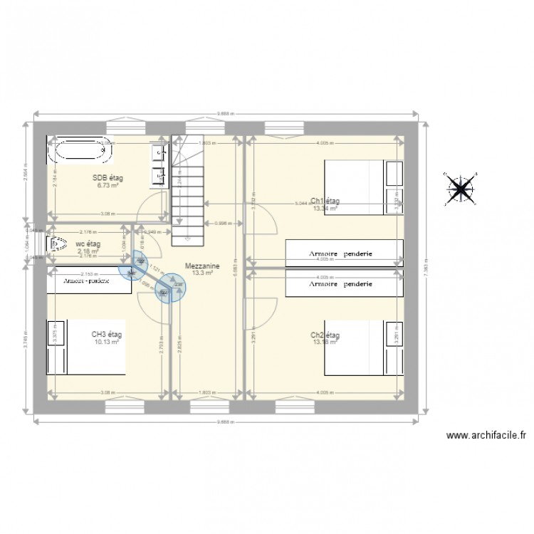 RDC Lescar Etag. Plan de 0 pièce et 0 m2