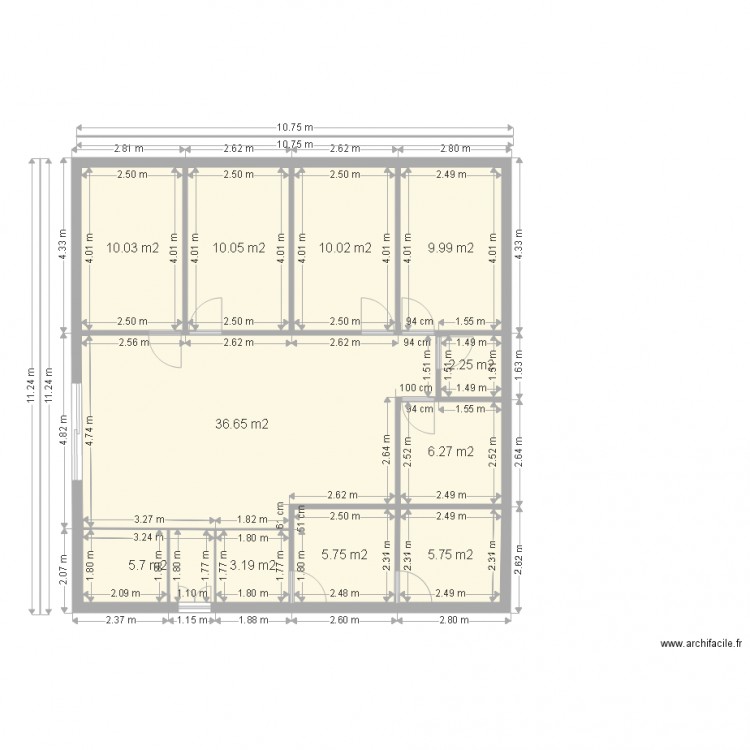 plan appartement kiné