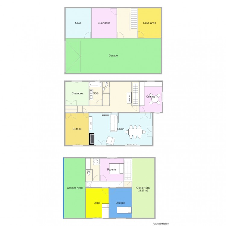 Maison1. Plan de 0 pièce et 0 m2