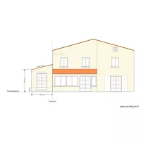 facade sud avec extension