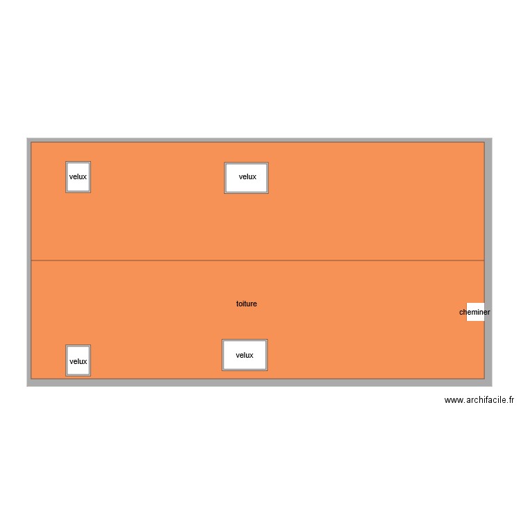 plan toiture. Plan de 0 pièce et 0 m2