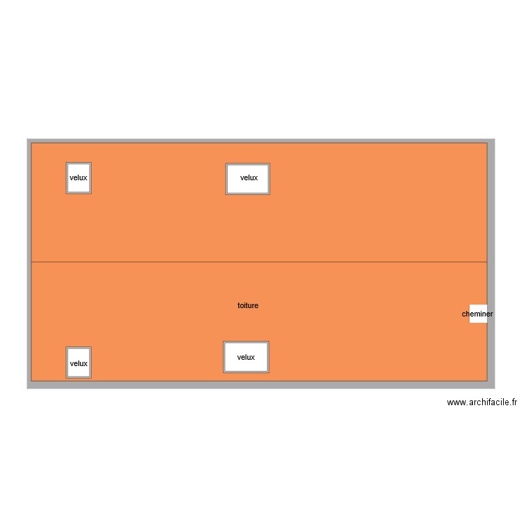 plan toiture. Plan de 0 pièce et 0 m2